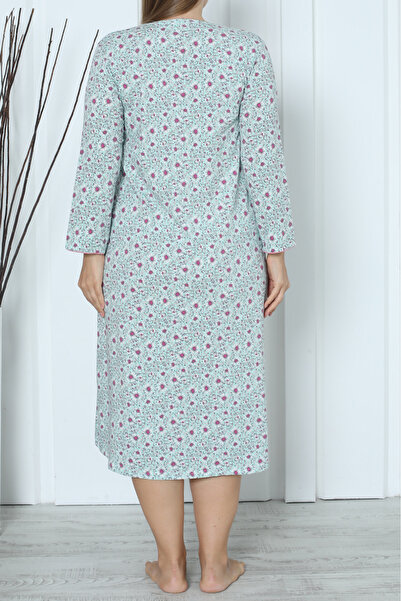 Nicoletta Plus Size CottonMINTTunika - Dlouhá noční košile a dlouhý rukáv