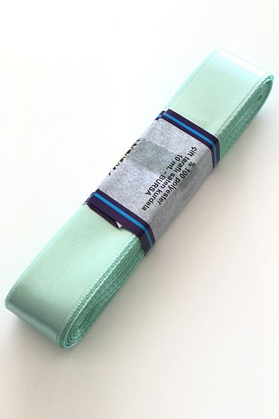 Hayalperest boncuk Κορδέλα Water Green Satin 3 cm