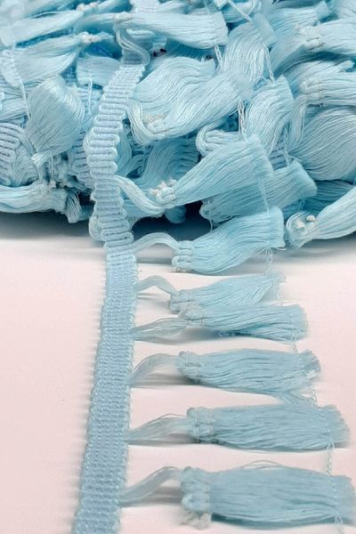 Hayalperest boncuk Light Blue Cotton Fringe Tassel