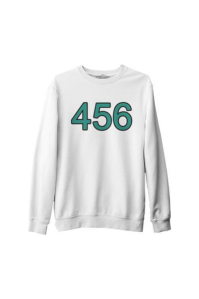 egolika kids Sweat Number 456, No 456 Sweatshirt Squid Game Sweat, Sweat alb Sivit