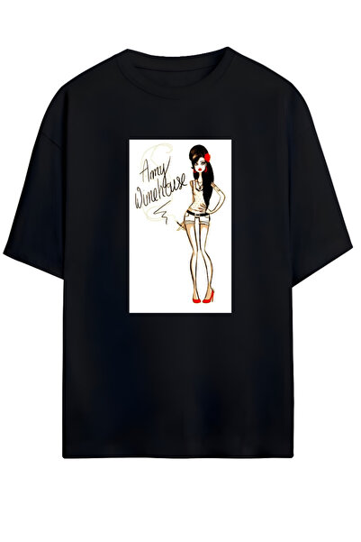 PERISENSE تي شيرت قطني ممشط كبير الحجم 100% قطن - تي شيرت صيفي مريح وفضفاض مط...