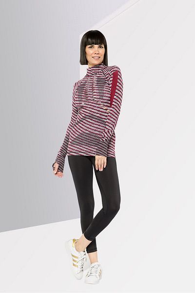 adidas Women Sportswear Fit Long Sleeve Training Top, Maroon