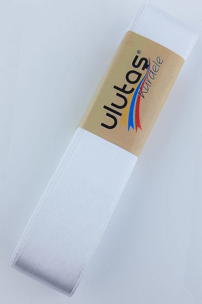 Hayalperest boncuk White Satin Ribbon 3 Cm 10 Mt