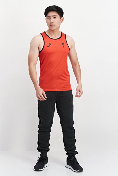 Asics Men Sportswear Fit Brand Logo Training Vest, Red