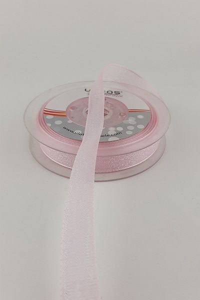 Hayalperest boncuk Panglică Roz Bebeluş 1,5 Cm 20 Mt