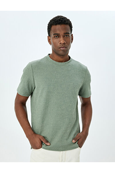 Koton green Crew Neck T-Shirt