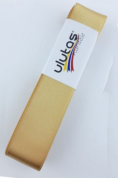 Hayalperest boncuk Mustard Yellow Satin Ribbon 3 Cm 10 Mt