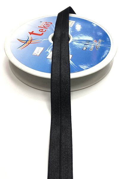 Hayalperest boncuk Bandă elastică neagră de păr 1,5 cm
