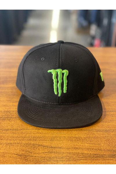 Lost Monsster Embroidered Black Hiphop Snapback Rapper Basket Cap Hat