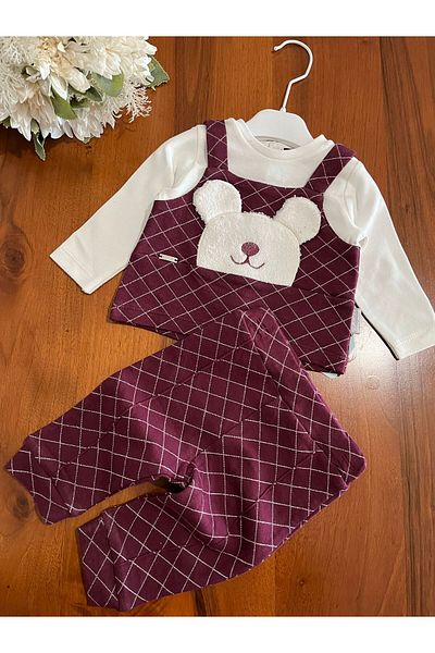 Babydola Teddy Bear Tracksuit Set for Baby Girl and Boy