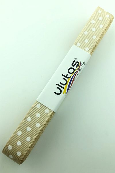 Hayalperest boncuk Καπιτσίνο Πουά Grosgrain Κορδέλα 1,5 εκ
