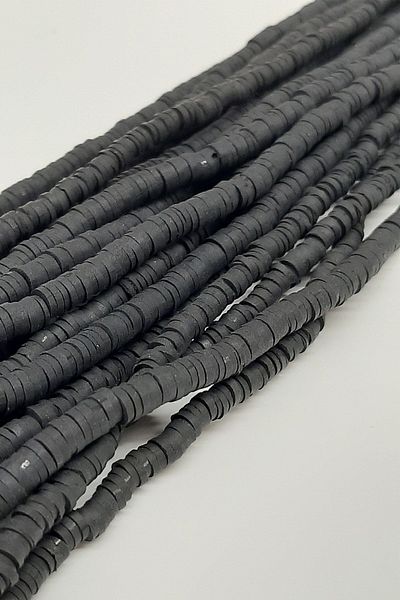 Hayalperest boncuk Μαύρες χάντρες ζύμης Fimo 4mm