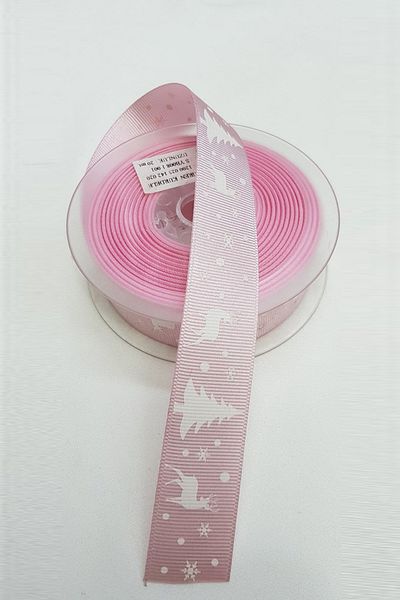 Hayalperest boncuk Panglică Grosgrain de Anul Nou Roz Lavandă 2,5 Cm