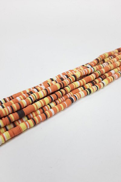 Hayalperest boncuk Wrapped Coffee Fimo Dough Bead 6 Mm