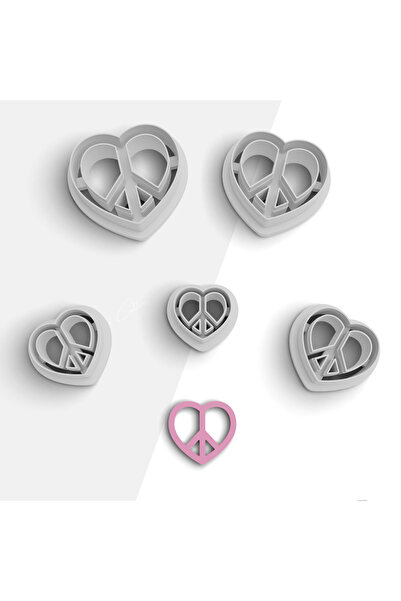 flament aşk Heart Shaped Polymer Clay Cutting Mold, Ceramic Molds, Jewelry Mo...