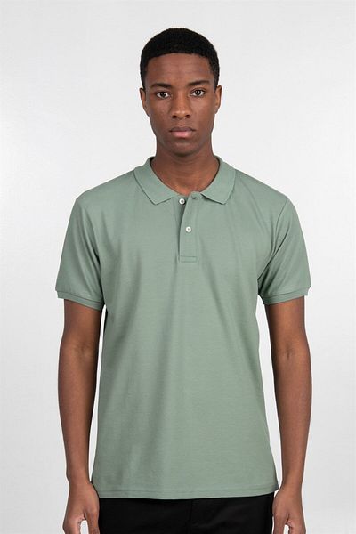Tudors Ανδρικό μπλουζάκι πόλο με λεπτή εφαρμογή Slim Fit 100% βαμβακερό απλό πικέ μέντα
