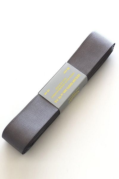 Hayalperest boncuk Panglică Grosgrain Gri închis 3 Cm 10 Mt