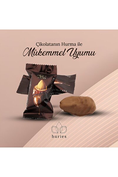 Huries Sütlü Çikolata Kaplı Bademli Hurma 200 gr