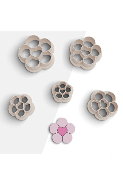 brocutters قالب قطع بوليمر على شكل زهرة - قالب سيراميك ومجوهرات، حلق N:1238