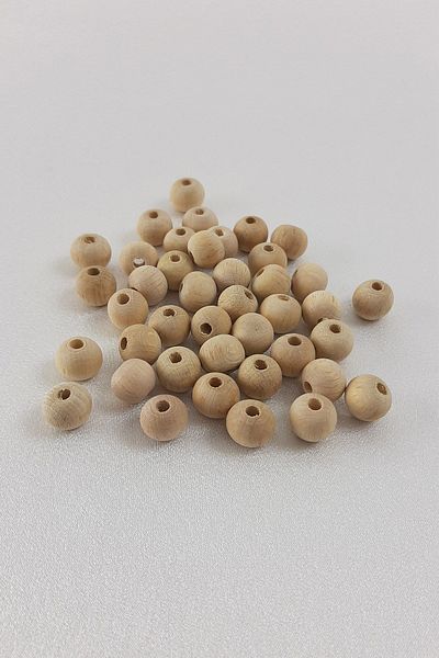 Hayalperest boncuk 10 Mm Natural Color Wooden Beads