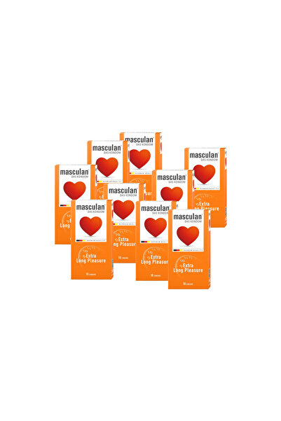 Masculan واقيات ذكرية طويلة الأمد، 10 قطع (9 علب)