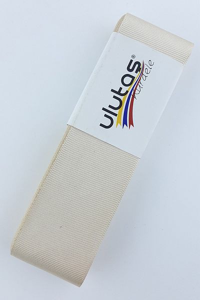 Ulutaş Μπεζ Κορδέλα Grosgrain - 4 cm 10 Mt