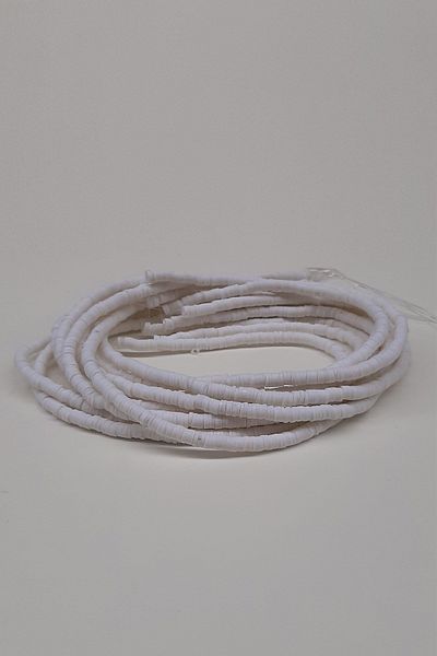 Hayalperest boncuk White Fimo Dough Bead 4mm