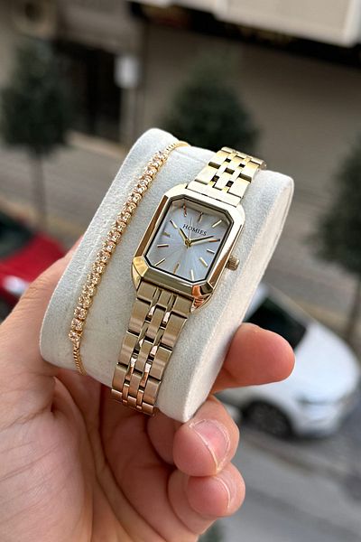 Homies Homi̇es Brand Steel Women's Wristwatch + Gift Bracelet