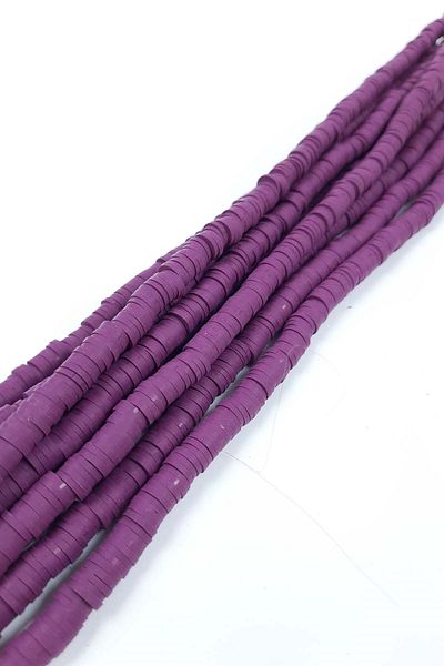 Hayalperest boncuk Purple Fimo and Dough Beads