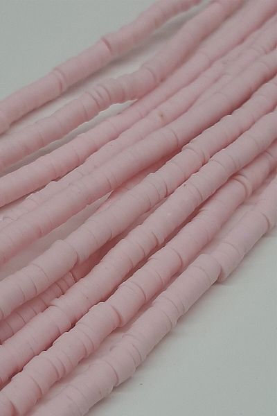 Hayalperest boncuk Light Pink Fimo Dough Beads 4mm