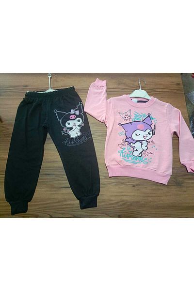 Uslukids Kuromi Printed Pink Color Double Set