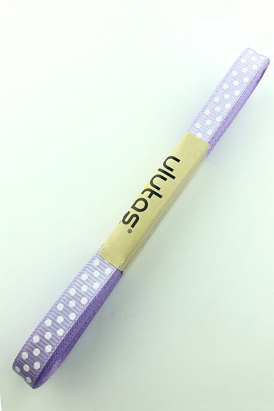 Hayalperest boncuk Κορδέλα Grosgrain 1 εκ. Λιλά πουά