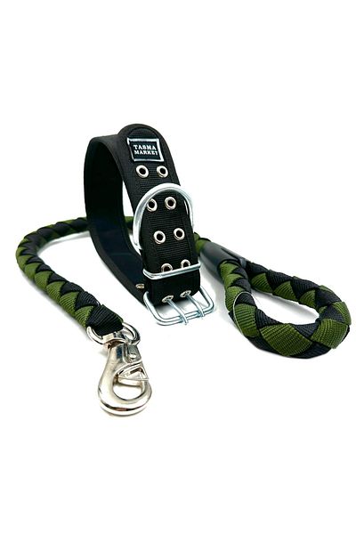 Tasma Market Cane Corso Dog Walking and Neck Collar Set