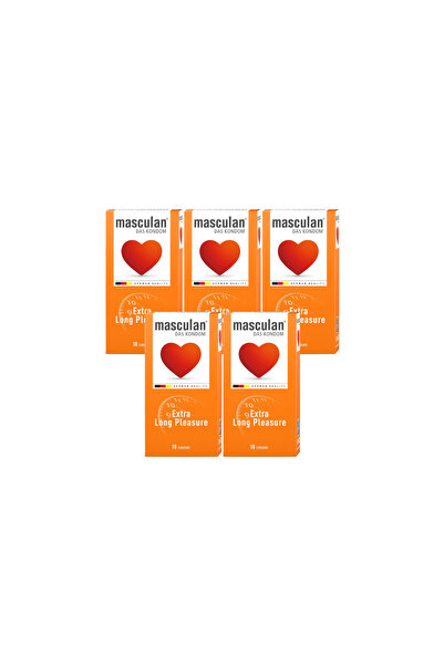 Masculan Long Pleasure Condoms 10-Pieces ( 5 Box )