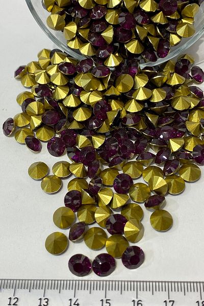 Hayalperest boncuk Dark Fuchsia Nested Gluing Stone 50 Pieces