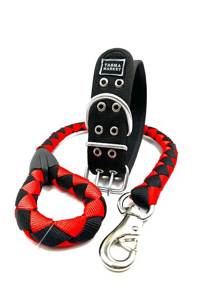Tasma Market Akbaş Dog Walking and Neck Collar Set