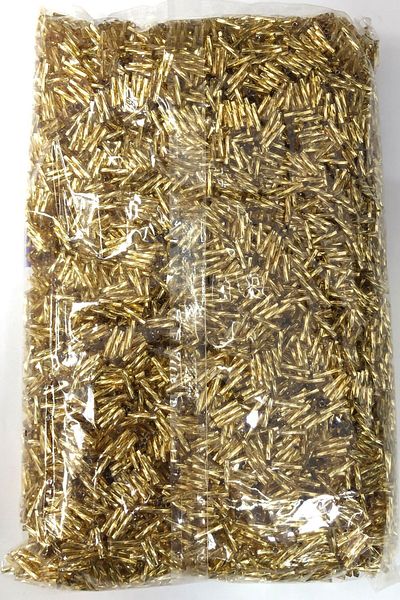 Hayalperest boncuk Golden Yellow Twisted Pipe Beads 500 Gr