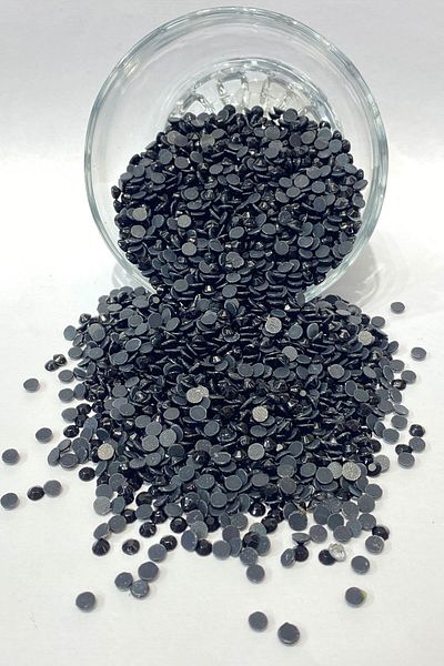 Hayalperest boncuk Iron-On Ss20 (5mm) Black Bonding Stone 25 Grm