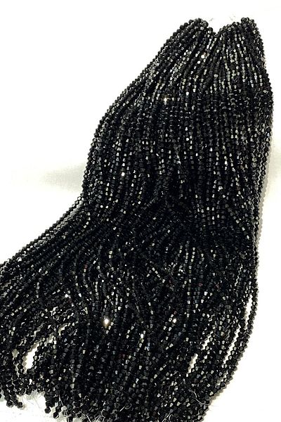 Hayalperest boncuk 4 mm Black Pyramid Crystal Bead