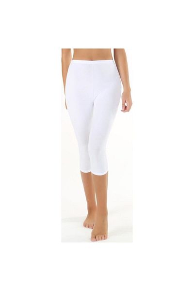 BRL Textil Capri White Women's Leggings Plus Size