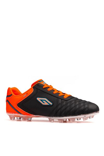Dugana Pantofi Crampon Astroturf pentru bărbați, negru portocaliu Dgn 21