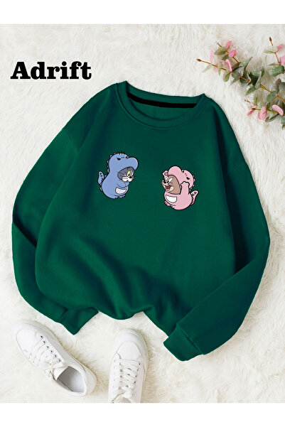 Adrift Χαριτωμένο ποντίκι γάτας Mole Street Trend Design Harajuku/Gothic Green