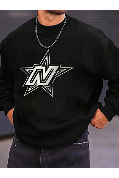 donamod Seria Coko Letter Star Print Swea tricou