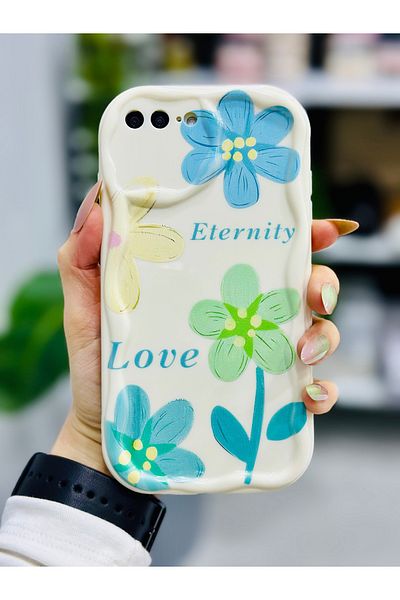 Go Aksesuar حافظة من السيليكون مطبوعة من ETERNITY متوافقة مع هاتف iPhone 7 Plus و8 Plus