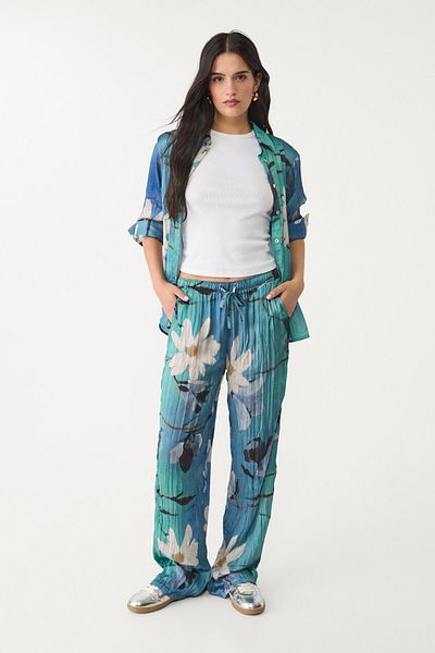 Stradivarius Printed Flowing Trousers Limited Edition