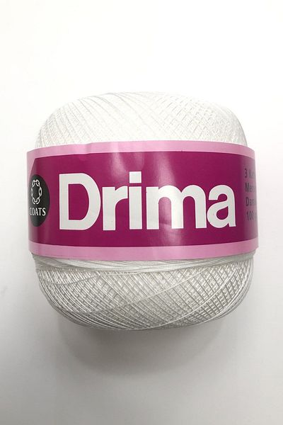 Hayalperest boncuk Ață de dantelă albă mercerizată Drima nr: 70 100 gr (1 bucată)
