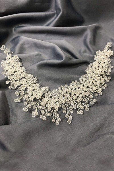 Hayalperest boncuk Accesoriu pentru păr și turban cu mărgele de cristal transparent