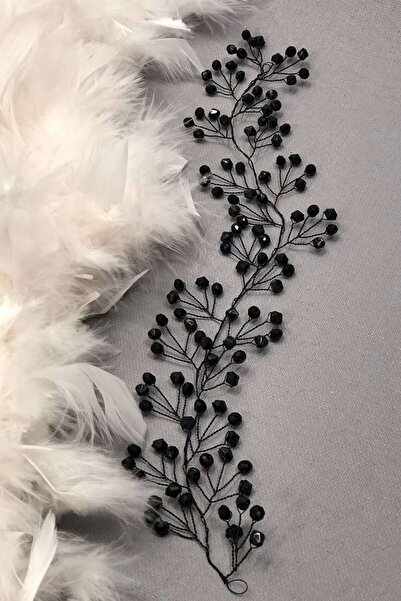 Hayalperest boncuk Αξεσουάρ για τα μαλλιά και το τουρμπάν με μαύρη κρυστάλλιν...