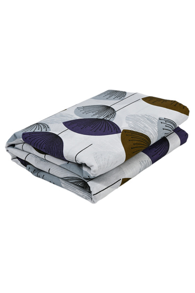 femmhome (40 cm Height) Basic Ranforce Double Fitted Sheet Set 160X200+40 cm