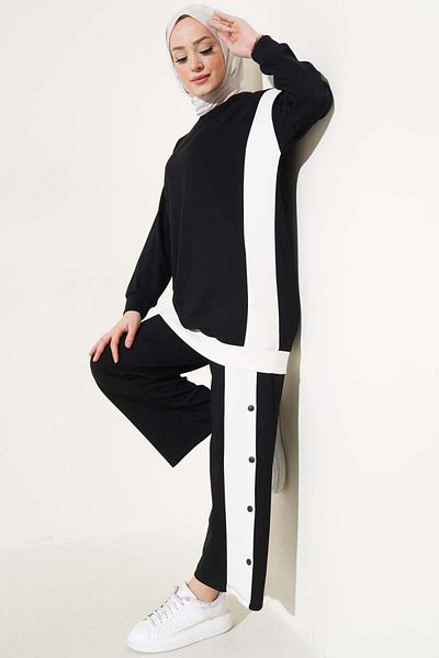 VOLT CLOTHİNG Women's Loyşa Stripe Detailed Double Suit